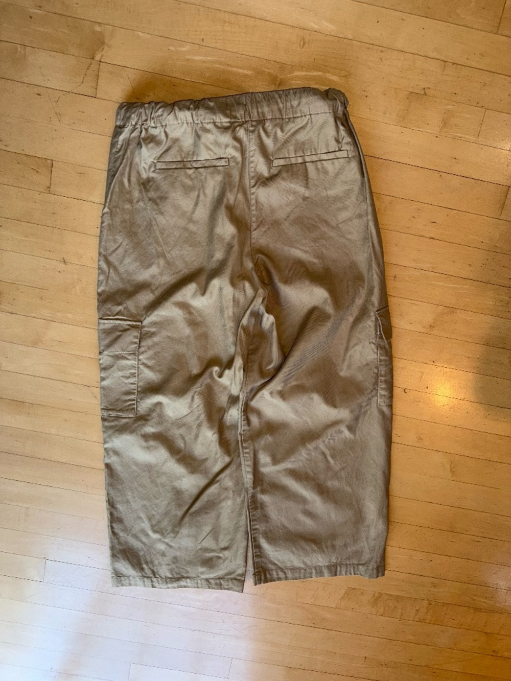 Banana Republic twill utility cargo wide leg pants, M, GP1535 - Picture 6 of 6